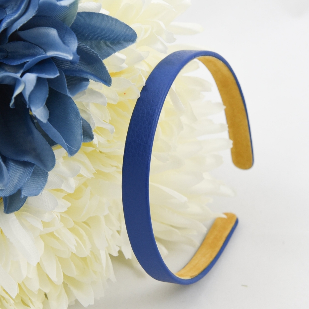 Blue Satin Hair Ribbons Accessories